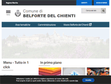 Tablet Screenshot of comune.belfortedelchienti.mc.it